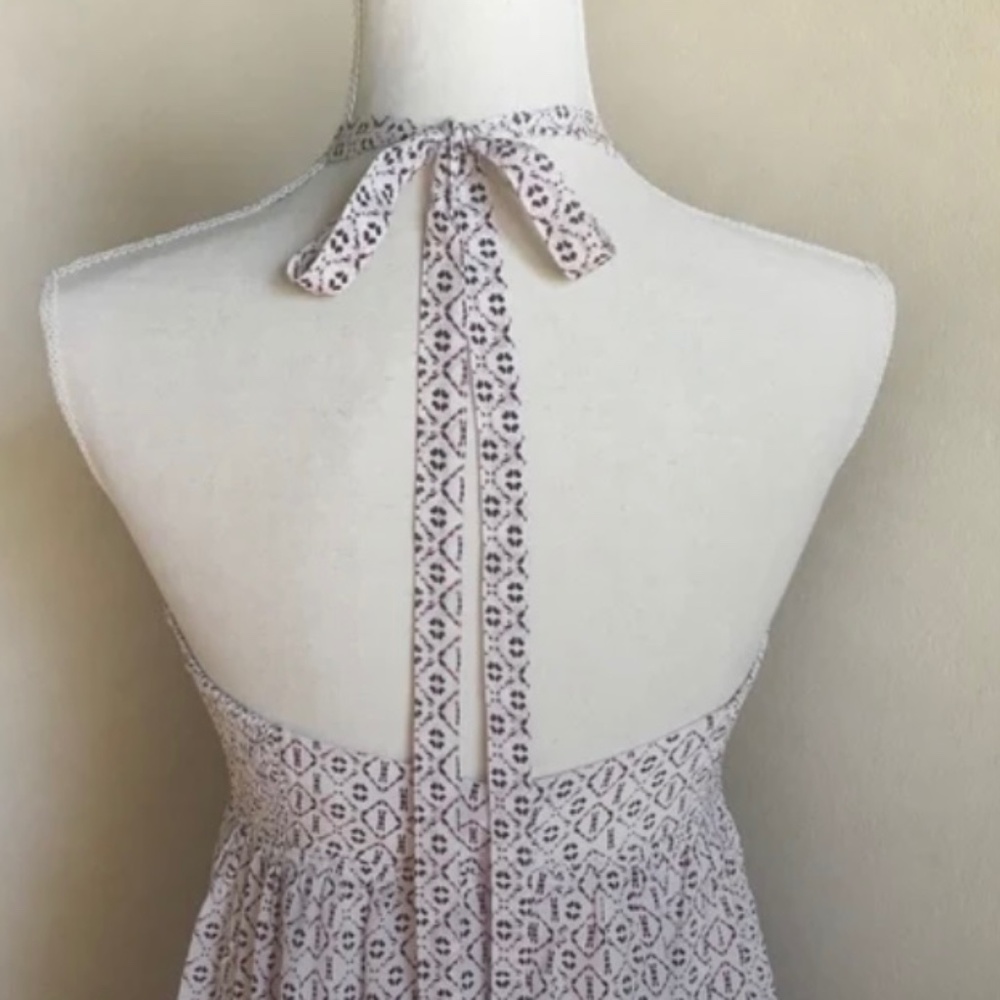 Madewell White Maroon 8 Silk Convertible Dress Twee Scandi Girl lightweight - Picture 2 of 15